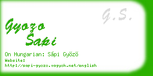 gyozo sapi business card